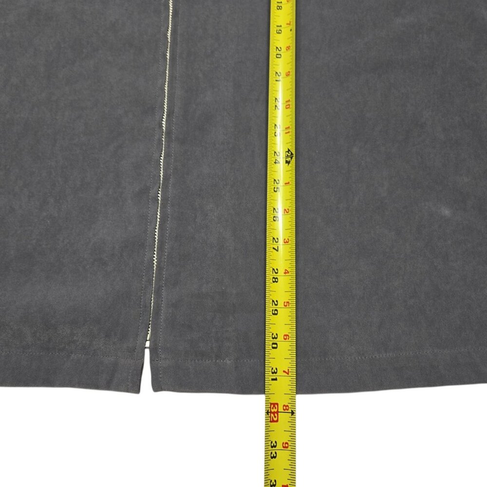 Vintage Denim and Co Jacket Women Plus 3X Gray Full Zip Coat Stretch 58 in Chest - Picture 6 of 13